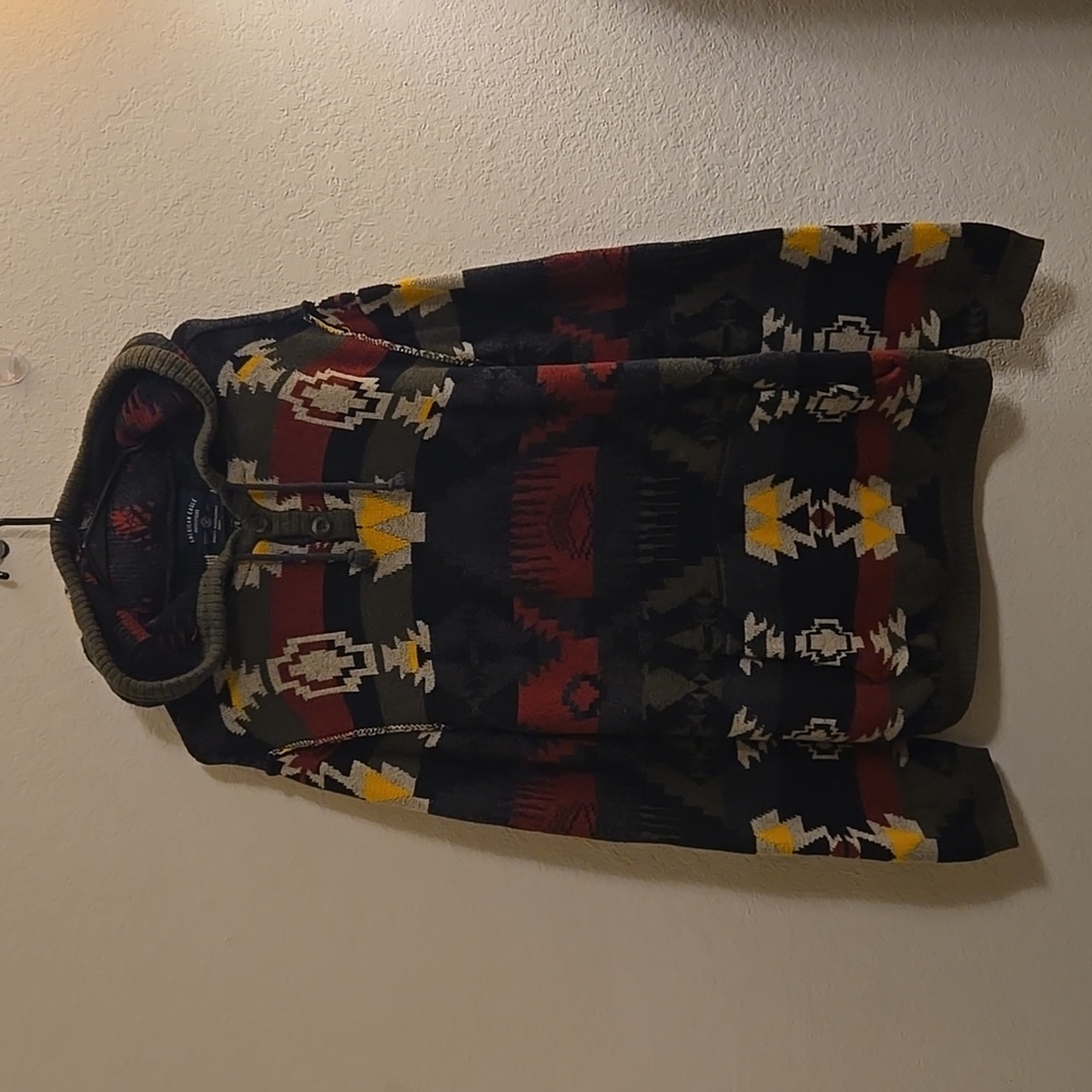 American Eagle Outfitters Hooded Sweater - Multi-colored - Large